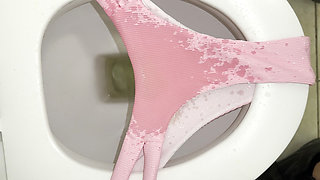 Piss on ex-girlfriend swimsuit