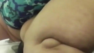 BigmommaKat demolishes little bulldog on the board