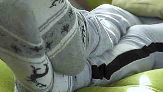 Hot Girl Teasing Her Sexy Feet Real Amateur Homemade