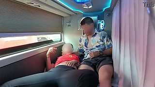 Sizzling Japanese chick caught tugging in a public bus. Had hump with her and lets me spunk inwards!