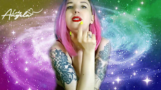 Lady Angela Close Vaping Lips Fetish