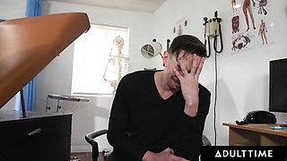 ADULT TIME - Horny Laney Grey Cheats on Powerless Husband, Fucks Doctor Hard While He Watches