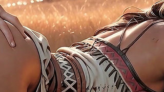 Native American Lakota Girl Is Ready to Ride 100 Miles for a Good Fuck in the Ai Adaptation for Columbus Day