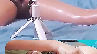 Submissive Wife Lets Him Play with Her Oiled Ass Before Fucking Her