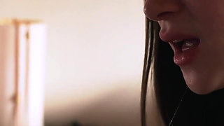 Intense Threesome with My Girlfriend and Her Cousin in Front of the Groom Milk End