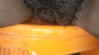 Aunty showing bathroom