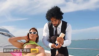 (Alexis Fawx) orders her crew members to unleash their rods pound her holes - brazzers