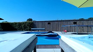 Sexy amateur blonde hot sex in public