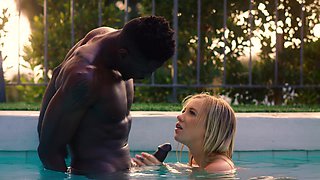 Bailey Brooke gets her blonde pussy pounded by a huge, dark dick