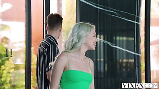 Impressive Ashby and Bella's small tits scene