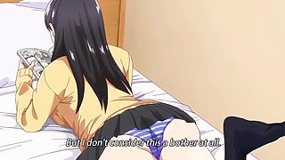 Hentai: Sexy Buxom Otaku Babe Lets Her Virgin Classmate Fuck Her While She's Reading Manga