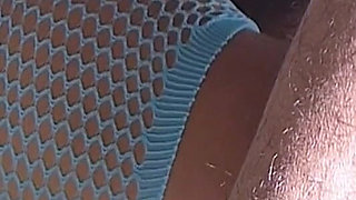 Tight Pussy Fucking with Huge Black Dildo Ends in Intense Orgasm