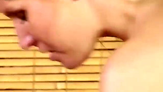 Blonde beauty blows and rides dude's hard wang