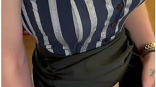 He Fucks The Intern And Her Milf Trainer With His Big Dick In The Companys Toilet