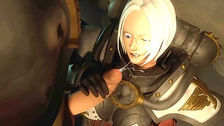 Rough anal, handjob cum, warhammer 40k