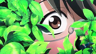 Public park anime slut drops panties for wet pussy play