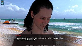 Paradise City: Sexy Dressed Hot Wife Walks on the Beach with Her Cuck Hubby Things Got Spicy - Episode 10