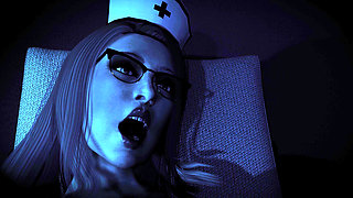 Nurse Maple’s Midnight Session Shoe-job & Red Nylon Foot-job