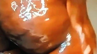 SSBBW Asshole Wink and Oiled Ass Spread