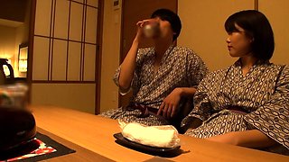 Tiny Japanese babe hardcore spitroasted and she enjoys jizz