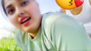 Desi Village Girl Fucking in outdoor with her boyfriend,In jungle Big boobs Beautiful girl fuck