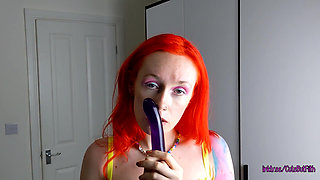 Spit Drenched Tease - Wet and Messy