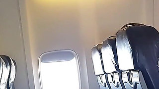 Airplane! Sucking Dick and Masturbating