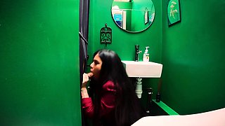 Glory hole blonde blowjob slut double facial