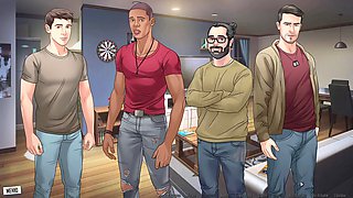 Hot hentai gym teacher gets tied up with horny girls in a wild anime romp