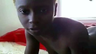 African Amateur Couple's Steamy Webcam Sex