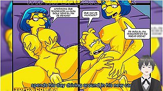 The Simpsons: Bart Fucks His Best Friend Milhouses Mother [eng Sub] With Sexo Duro, Car Toon And Tetas Grandes
