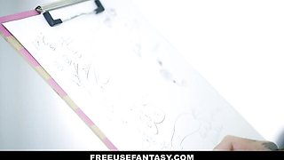 Blooming Robbie James and Lily Lane at foot fetish scene