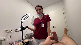 Laser on balls, cock in throat