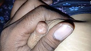 Indian Brother Milks Sister's Big Boobs and Swallows Cum - Kimmo Blowjob & Cock Sucking