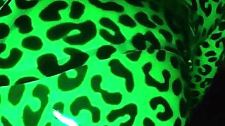 I Seduce You with My Glossy Green Minty Lips and Kisses and Shiny Latex