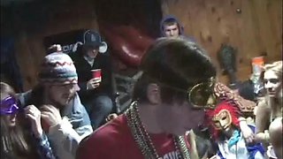 Mardi Party Lick and Fucking College