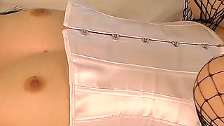 19-year-old Japanese Black-haired Beauty. Slender, Big-breasted Amateur, Blowjob and Shaved Pussy Creampie Sex.