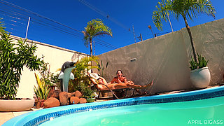 Pool Day and They Fuck Me From My Dirty Ass to My Mouth, Cum on My Face, so Much Load!! I Swallow -cam 2-