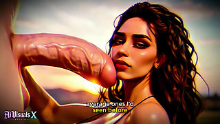 (4k) Ai 3D Animated Porn - Latina Baddie Worships Big White Cock (interracial Asmr) - Ai Visuals X