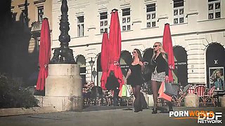 Black Friday shopping ends in threesome with Kayla Green & Angelina Brill