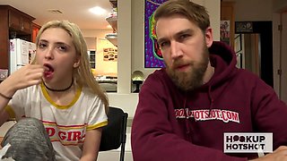 Behind-the-scenes - skinny bitch Jane Wilde luvs to get fucked by Bryan Gozzling