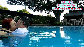 Nurse Vicki and Handsome Harry Are Having Fun Kissing in the Pool!