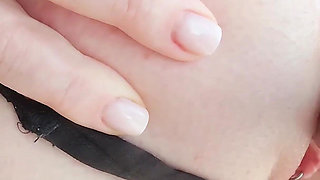 POV Fuck Machine Doggystyle Squirt Close up Creamy Pussy Clit Piercing Thong Aside Massive Dildo