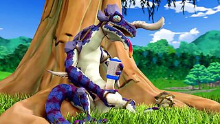 Romping, rule 34, cum on tits