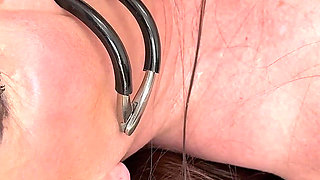Piss in My Mouth, Cock and Dildo in My Throat, Cum- Shot Into My Mouth Wearing Gag
