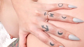 Tatted up Slut Takes It in the Ass