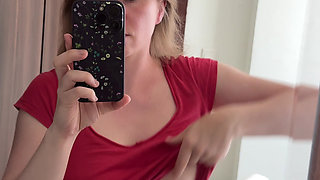Pretty Blonde with Big Boobs