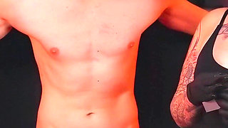 Estim Milking a Huge Orgasm Out of Him