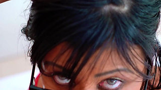 Tattooed Brunette in Bodystockings - Real Amateur