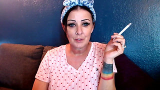 Lovely Woman Smoking with You